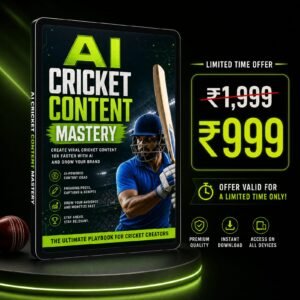 AI Cricket Content Mastery - The Ultimate ChatGPT, Grok AI & Veo 3 Prompt Collection for Viral Cricket Content Creation